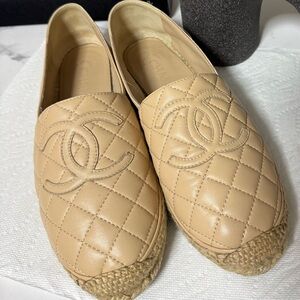Gently used Chanel quilted espadrilles